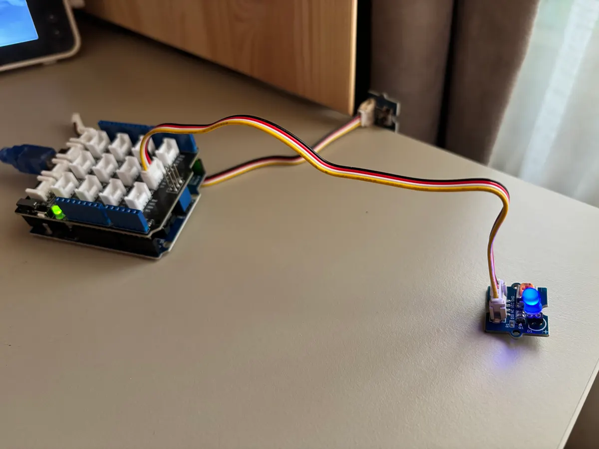 LED on